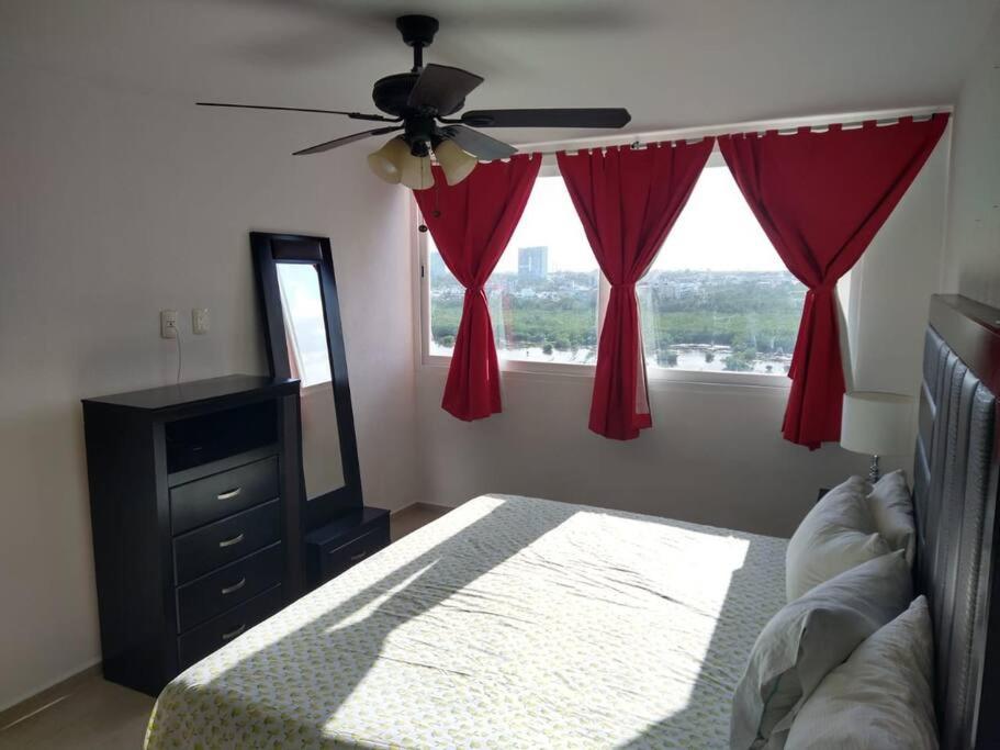 Hermoso Condo De 2 Habitaciones Frente Al Caribe Cancún Eksteriør bilde