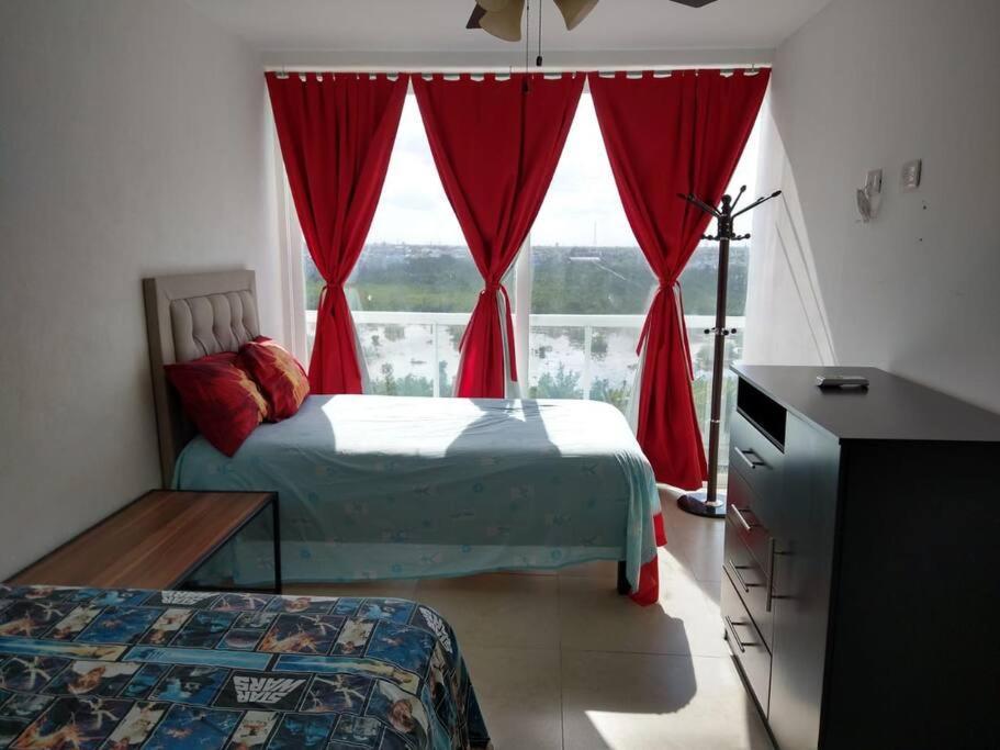 Hermoso Condo De 2 Habitaciones Frente Al Caribe Cancún Eksteriør bilde